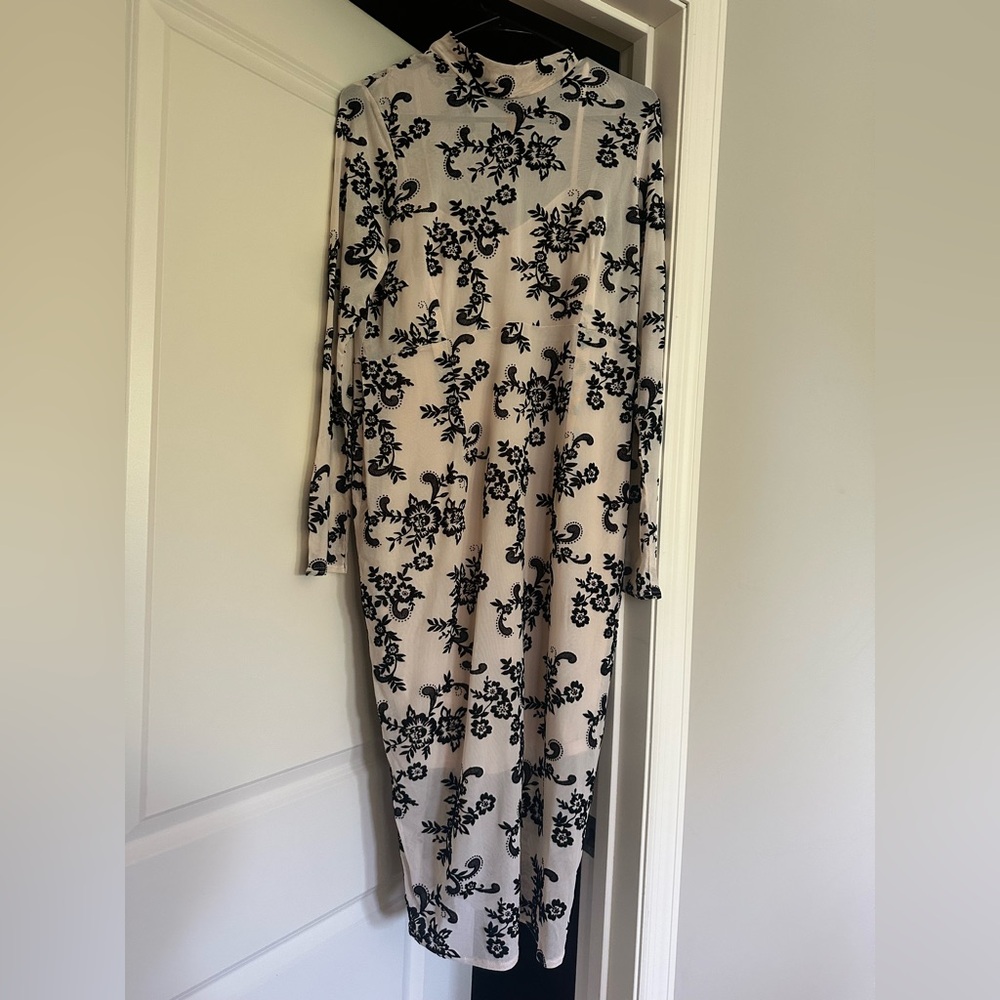 ASOS Maternity Black and Cream Dress